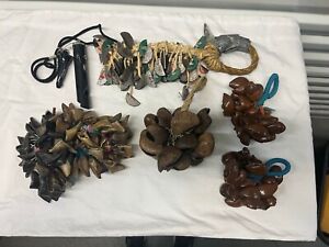HUGE LOT OF SHELL SHAKERS Toca Percussion Seed Shell Shaker Rope VERY RARE