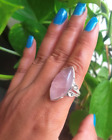 Rose Quartz Ring 925 Sterling Silver Marquise Gemstone Jewelry All Size R318