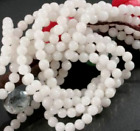 8 mm Natural White Jade Gemstone Round Loose Beads 15