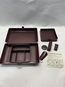 Vintage Tupperware Tuppercraft #1624 brown Personal Valet Travel Case Organizer