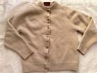 Vintage Scotch House Sweaters From Scotland  Sweater Cardigan Size XS Cream