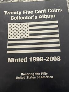 Twenty Five Cent Coins Collectors Album State Quarters Collector Map 1999-2008