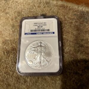 2008 Silver Eagle MS-69 NGC Early Release