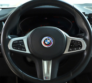 50th Anniversary 45mm Emblem Steering Wheel Sticker For BMW Z4 G29  5 6 Series (For: 2021 BMW X5 xDrive40i 3.0L)