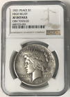 1921 High Relief Peace Silver Dollar $1 NGC XF Details Obverse Tooled