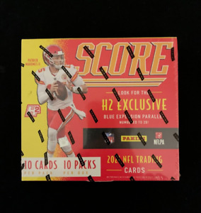 2021 SCORE FOOTBALL H2 Exclusive Factory Sealed Hobby Box Blue Explosion