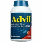Advil Coated Tablets Pain Reliever and Fever Reducer, Ibuprofen 200mg, 300 Count
