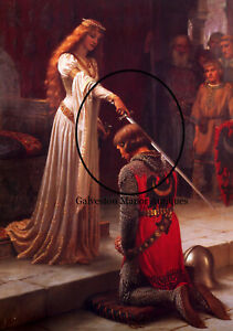 The Accolade by Edmund Leighton fine art on canvass