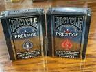 2 DECKS Bicycle Prestige plastic playing cards