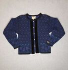 Dale of Norway Cardigan Sweater Womens Small Blue Casual 100% Wool Button Up VGC