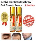 x2 Genive Hair Growth Serum Fast Stimulator Longer Beard Eyebrow Super Grow 10ml