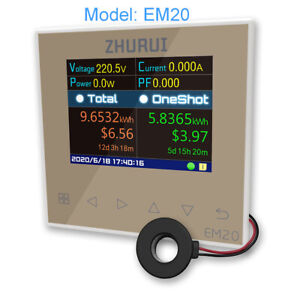 EM20 energy meter power monitor  whole house electricity watt / free transformer