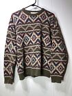 Vintage Men's Claiborne Size Medium Grandpa Sweater, Made In Australia