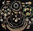 Vintage To Now Jewelry Lot Some Signed Trifari Napier Sterling Coro Kramer B