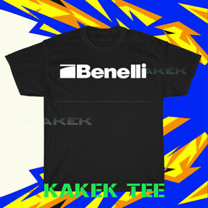 New Shirt Benelli Gun Firearms Logo Men's Black T-Shirt USA Size S to 5XL