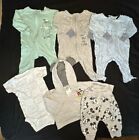 Baby Clothes 0-3 Month Size 6 Piece Lot- Gerber Pajamas & Mickey Matching Outfit