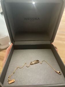 NEW Messika Paris Move Classique Pave 18K Rose Gold Diamond Bracelet