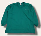 Vintage Champion V-Neck Sweater Sweat Shirt Mens XL Adult Pullover Teal USA Made