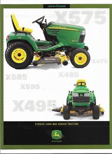 Original John Deere X Series Lawn Garden Tractors Sales Brochure DKE029006 01/09