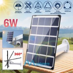 Solar Panel for USB Power CCTV Camera Security Cam Battery Charger Outdoor 6W 5V