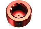 Redhorse Aluminum Pipe Plugs Red 3/8