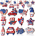 New Listing36 Pieces 4Th of July Ornaments for Tree Independence Day Wooden Gnome Hanging D