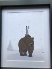 New ListingJohn Lewis  Framed  Art Print The Bear And The Hare # 1