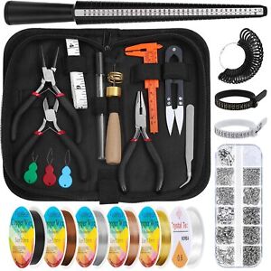 Jewelry Wire Wrapping Jewelry Making Supplies Kit, Audab Ring Sizer Measuring To