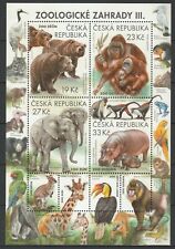 Czech Republic 2018 Fauna Animals, Zoo MNH Block