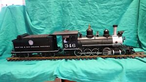 Accucraft C-19 D&RGW #346 Electric Locomotive & Tender No Box Wired For Sound