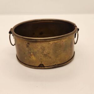 New ListingVintage Brass Decorative Small Oval Planter With Handles