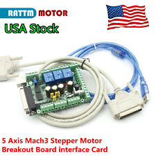 〖US〗 5 Axis Mach3 CNC Control Card Stepper Motor Controller Board Breakout Board