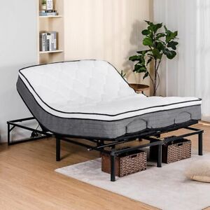 New Electric Bed Frame Adjustable Bed Base,Remote for Head Leg & Foot Incline