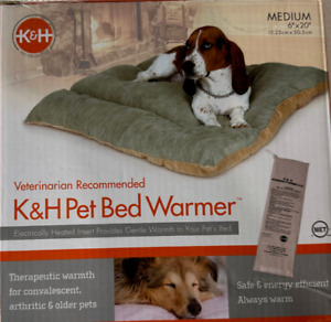 NEW K&H Heated Pet Bed Warmer Dog Cat Electric Heating Pad Indoor Medium 6