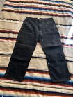 Carhartt Made In USA Double Knee Canvas Duck Work Pants Measures 40x32 Black