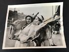 WWII Women Occupation Butcher Girls Pigs 1940 Vintage Military Photo