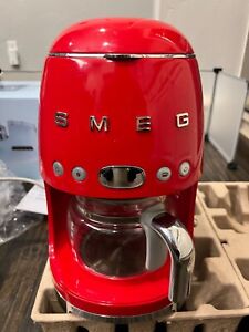 Used -Smeg DCF02RDUS Red 50's Retro Style Drip Coffee Machine