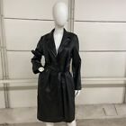 NOISY MAY Faux Leather Coat Women's Size L Black 27028634