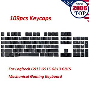A Full Set keycaps Replacement for Logitech G813 G815 G913 G915 Keyboard Black