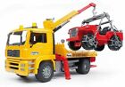 Bruder #02750 MAN TGA Tow Truck w/Cross Country Vehicle