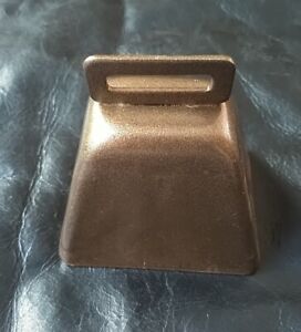 Small Metal Cow Bell - Bronze