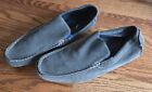 Joseph Abboud Men's Suede Leather Slip On Grey Loafer Shoes Size 11 Gray
