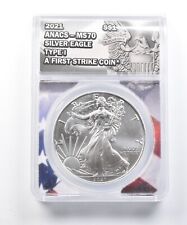 MS70 2021 American Silver Eagle - First Strike - T1 - Graded ANACS *509