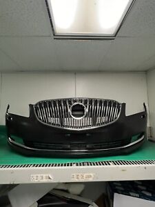 Fits 2014-2016 Buick Lacrosse Front Bumper Cover + Upper Grille Grill With Holes