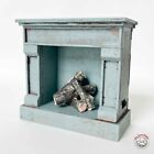 Maileg Doll House Fireplace Vintage Blue