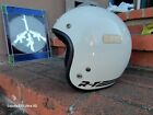 BELL R-T VINTAGE RACING MOTORCYCLE HELMET MADE IN USA 1981 WHITE RT size 7 5/6