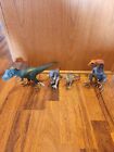 Schleich  Dinosaurs Lot Of 4 2011-2013 Therizinosaurus, T-rex With Tags