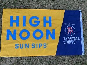 High Noon Sun Sips Banner Flag Barstool Sports Advertising Frat Decor 5’ X 3’