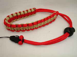 Hand paracord knitted Camera Wrist Strap ,  Quick release