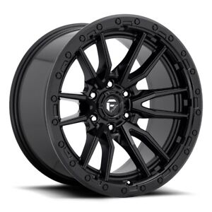 1- 22 Inch Matte Black Wheels Rims Fuel Rebel D679 6x5.5 Lug 22x12